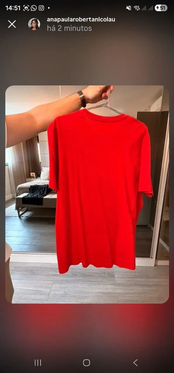 Camisa de Malha Psycho Bunny Vermelho - Foto 2