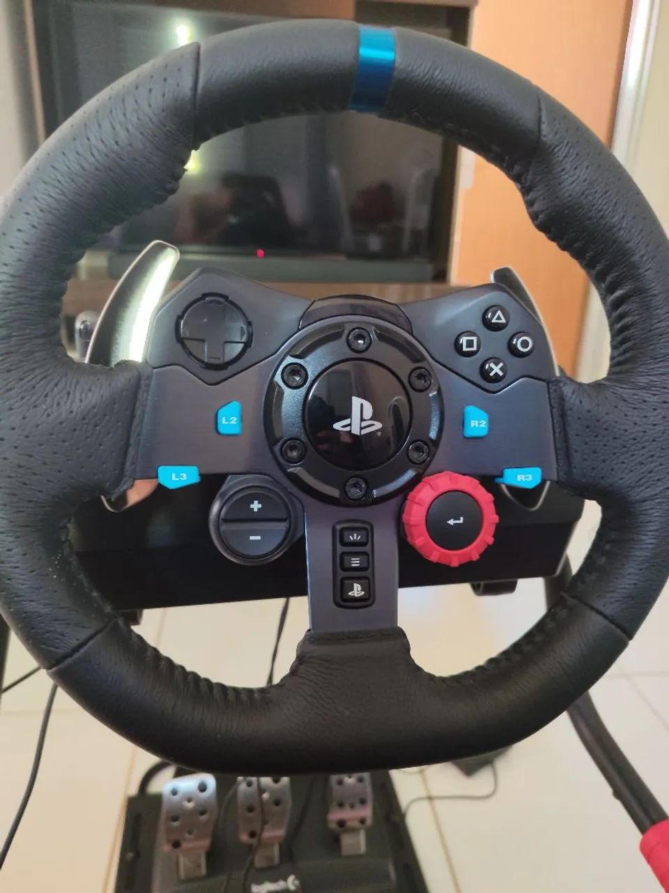volante logitech g29 com cambio e cockpit - Foto 3