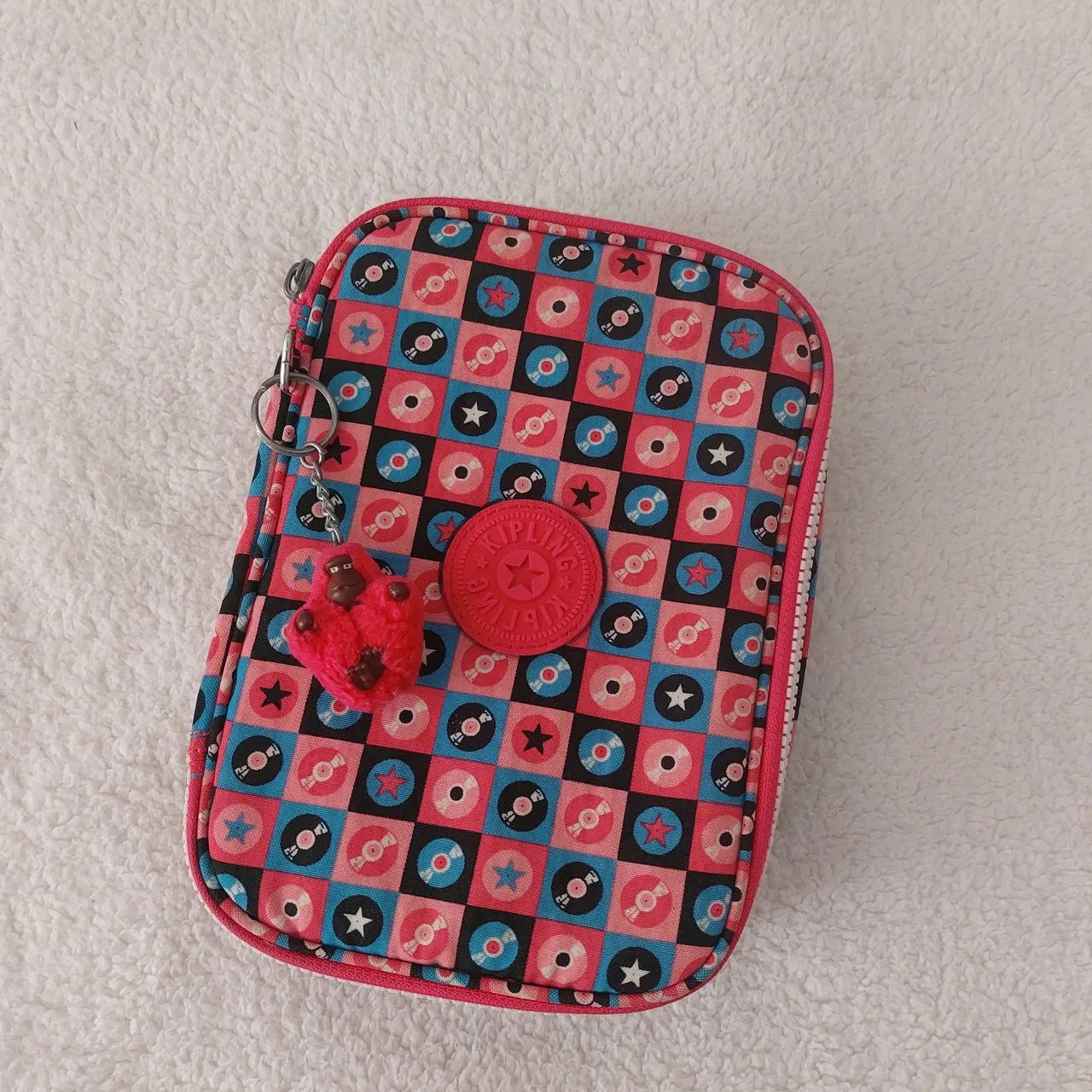 estojo kipling 100 pens disc tile - Foto 4
