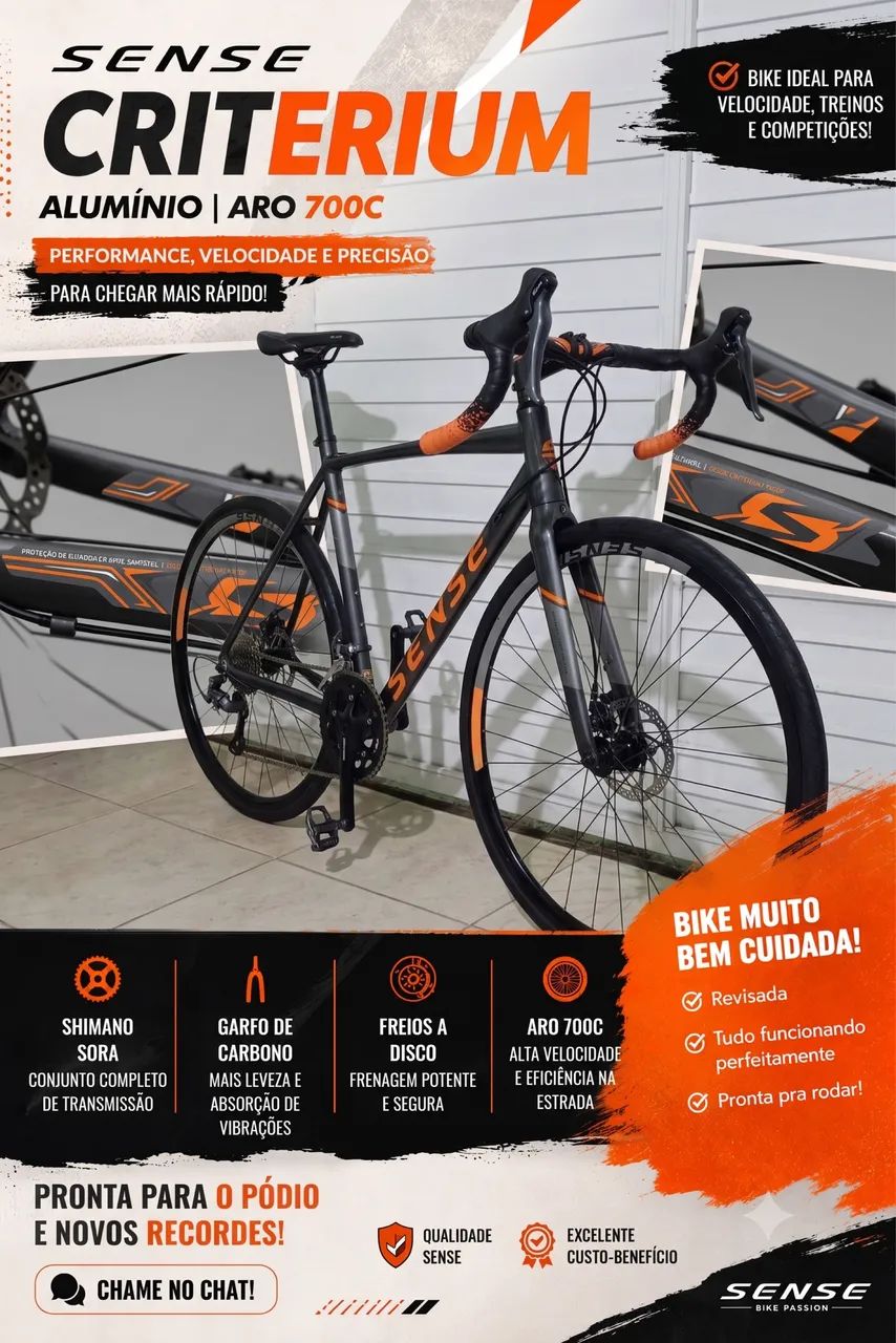 Bike Speed Sense Criterium Comp  - Estado de Nova!