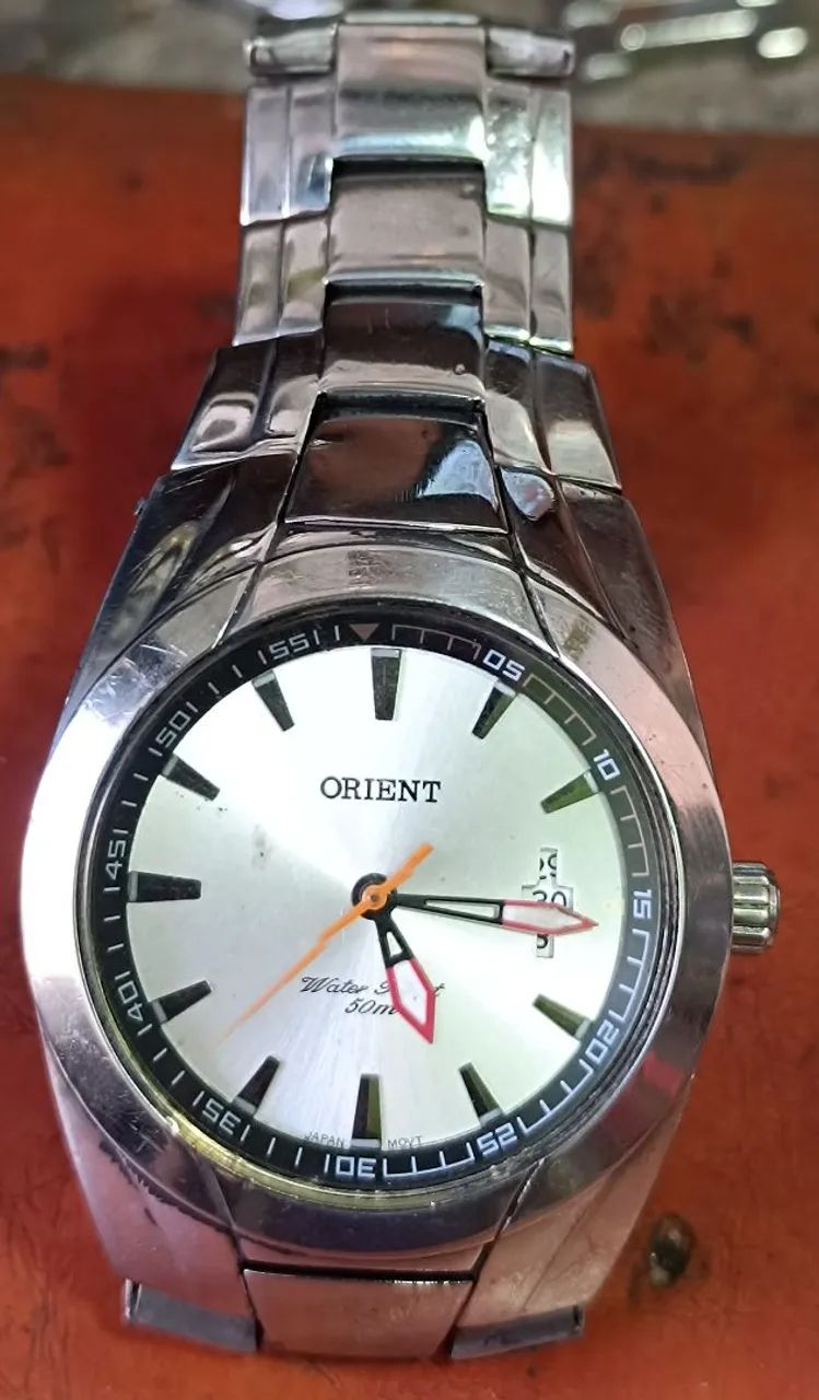 Relógio Orient original todinha aço - Foto 2