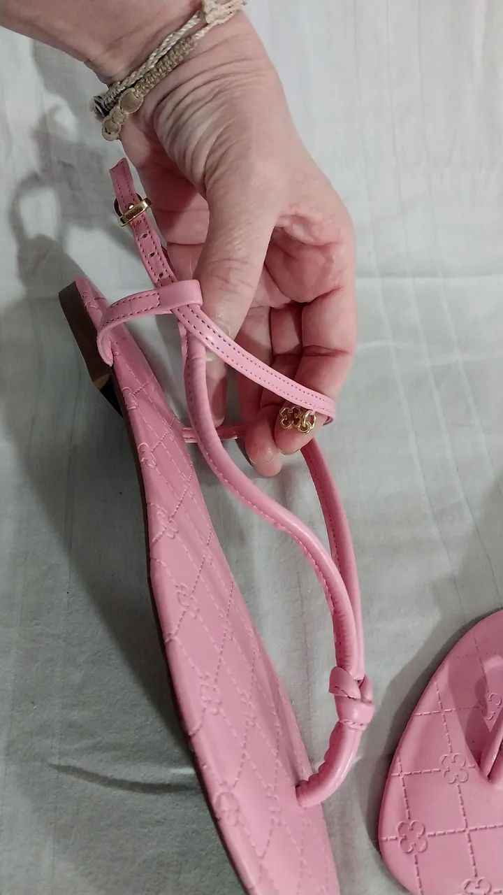 Rasteira Capodarte 37 rosa - Foto 2