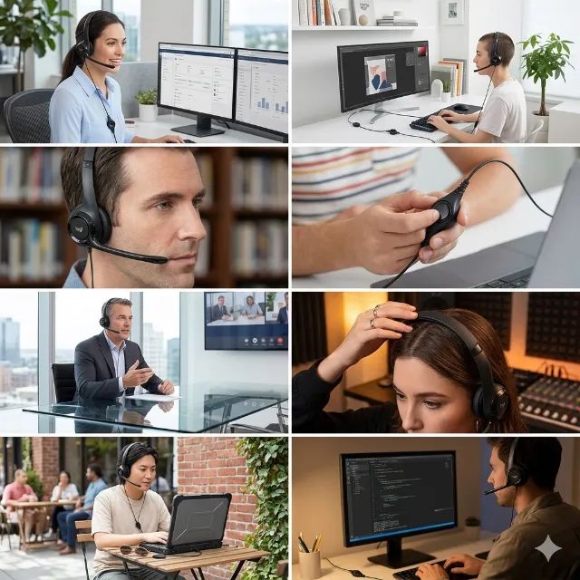 Promoção: 1Headset com fio USB Logitech H390 - Foto 3