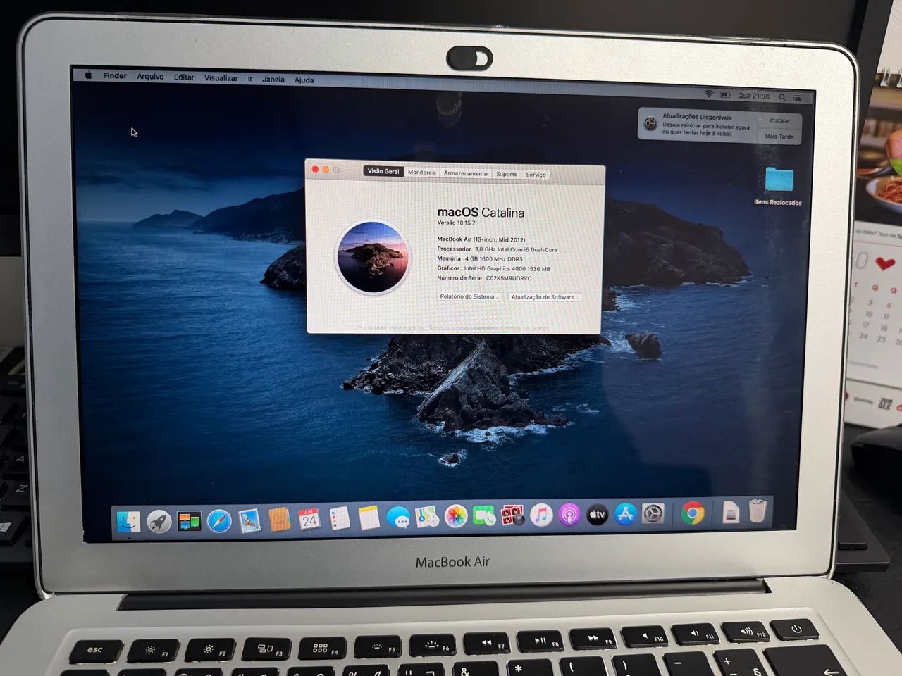 SOMENTE VENDA - Macbook Air 2012 A1466 