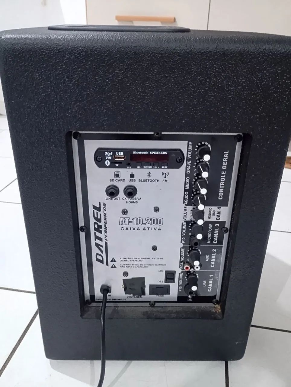 CAIXA ATIVA  + PEDESTAL E MICROFONE  - Foto 2