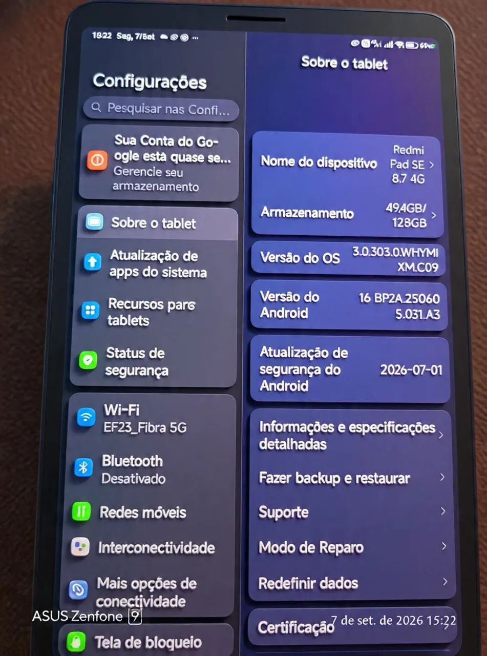 Tablet Redmi Pad 8.7 4G 2 Chips  - Foto 4