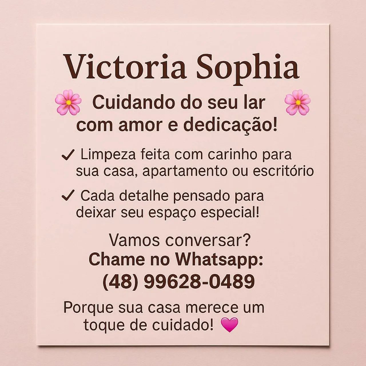  faxineira  sul da ilha 