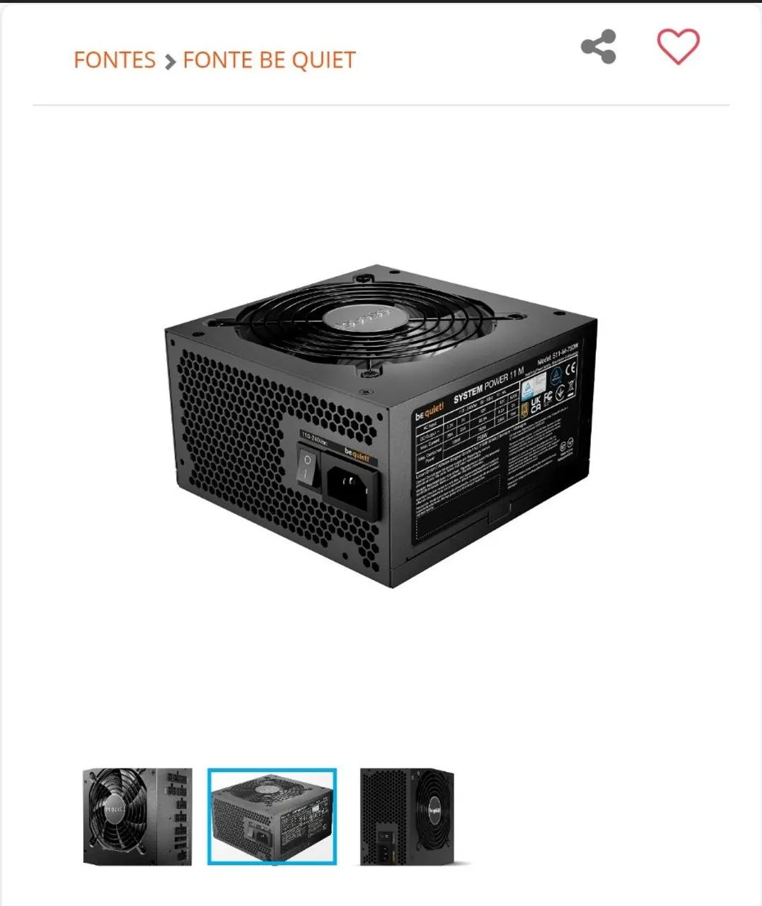 Fonte Pc gamer 750W - Foto 3