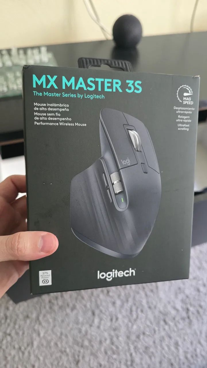 Mouse sem fio Logitech Mx Master 3s LACRADO NOVO