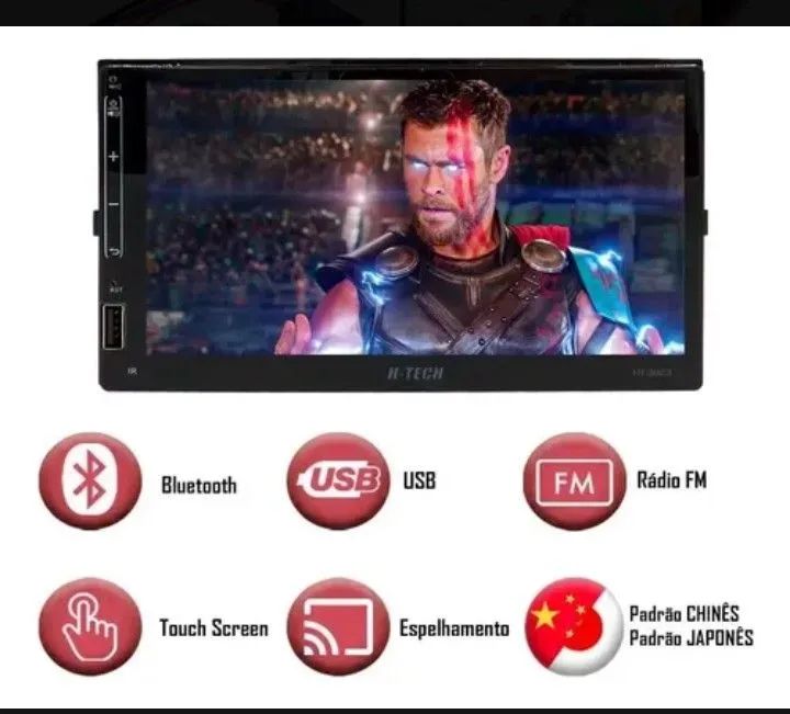 Multimidia H-Tech HT-3023 compatível Bluetooth e Celulares Android e IOs - Foto 3