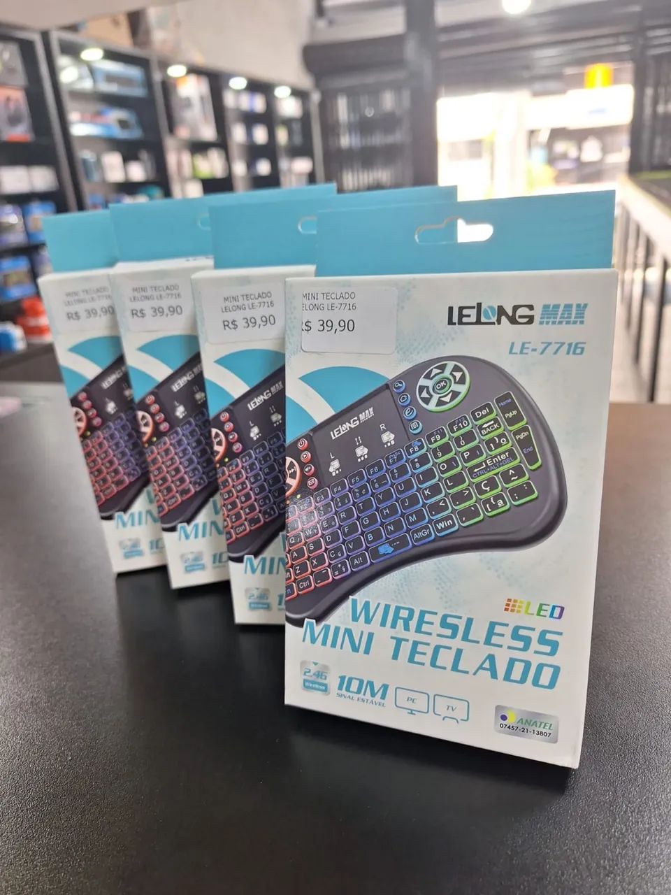 Mini teclado Led - wireless, novo - Foto 5