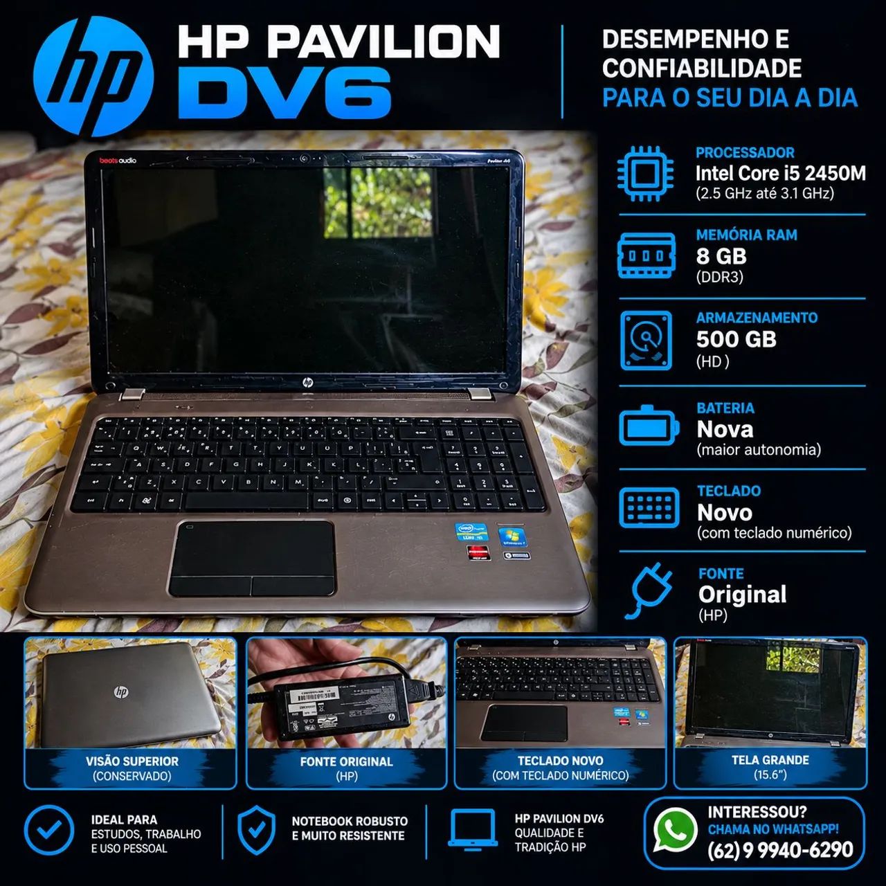 Notebook hp pavilion dv6 