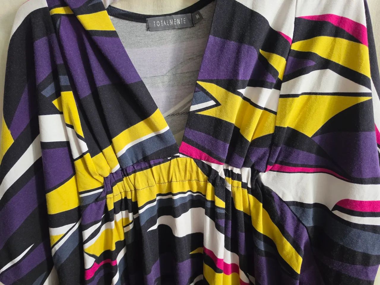 Vestido mini estampado de malha de algodão M - Foto 3