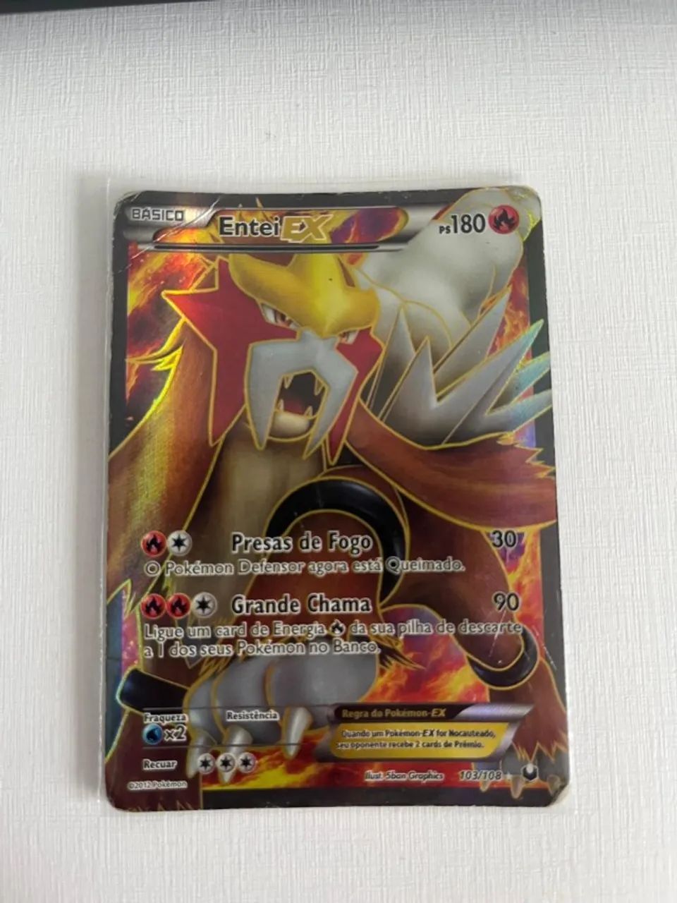 Carta Pokémon - Entei EX 103/108 