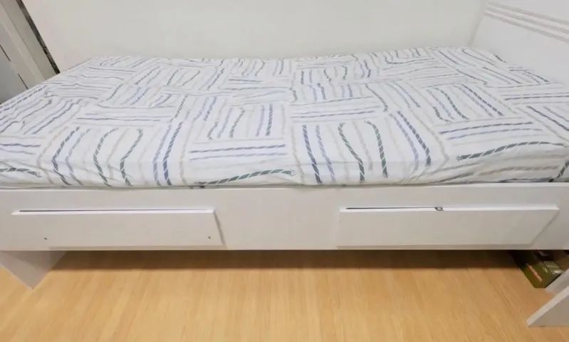 Cama de solteiro com baú e gaveta - Foto 2