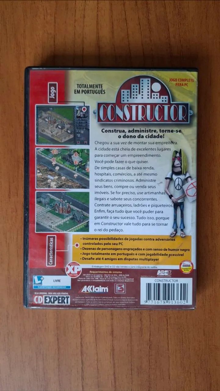 Jogo PC Constructor - CD-ROM (RARO!) - Foto 3