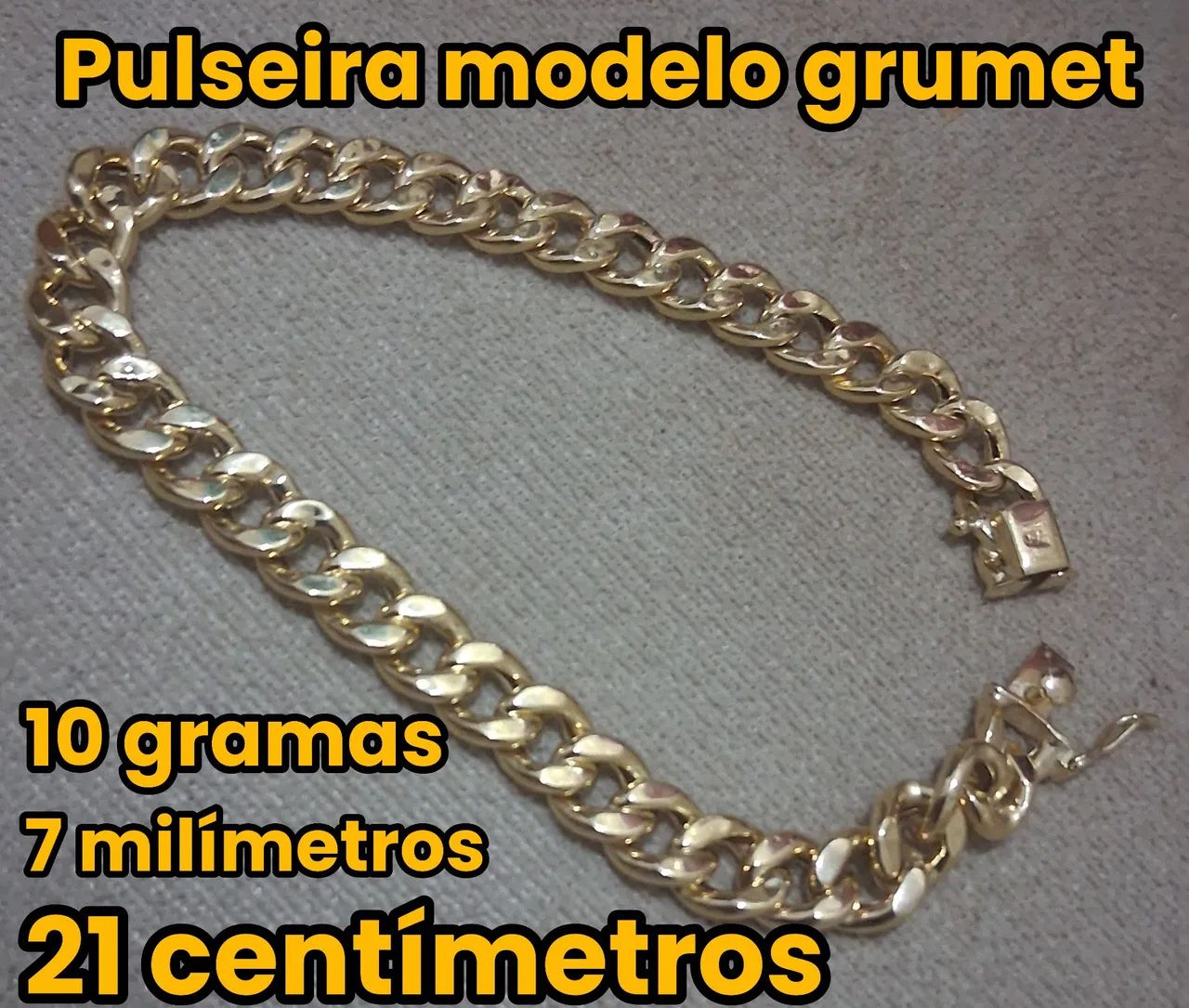 Pulseira modelo grumet 
