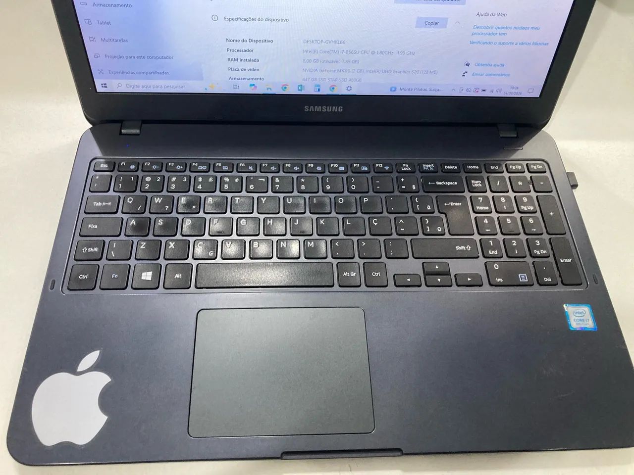 Notebook Samsung i7 com placa de video - Foto 3