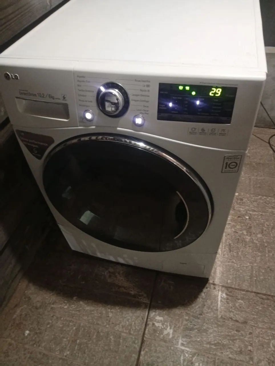 Lava e seca LG 10kg funcionando perfeitamente ótima máquina bem conservada  - Foto 5