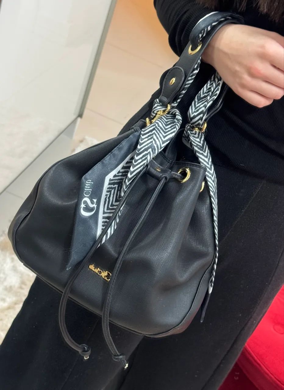 Bolsa Saco Preto - Carmen Steffens - Foto 3