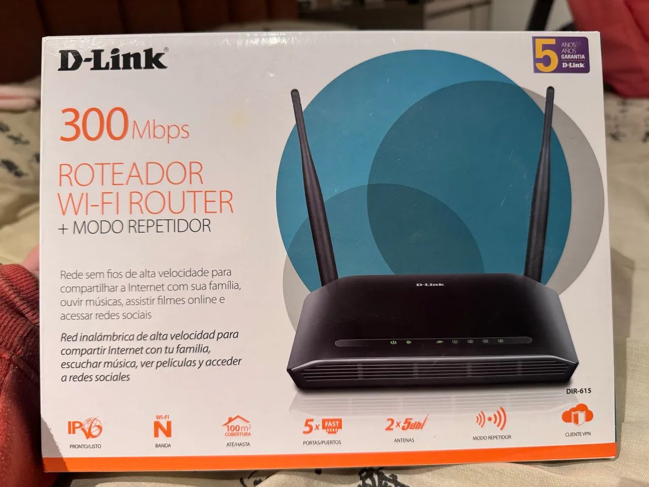 Roteador Wi-Fi router- D link 300Mpbs