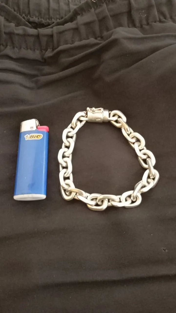 Pulseira Cartier de prata 10 mm