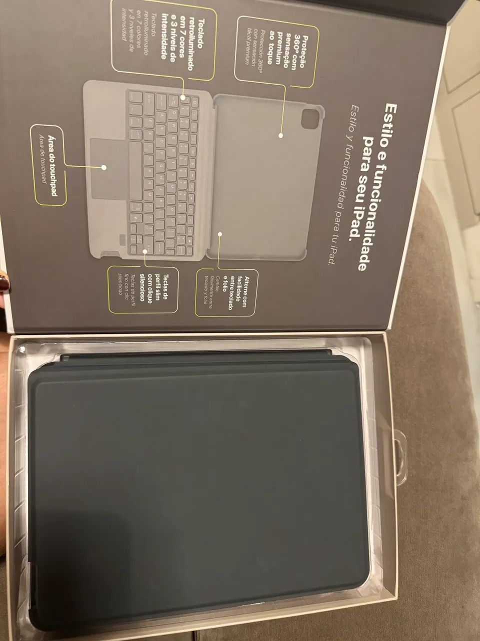 Capa com teclado para ipad 11 polegadas/ Marca Iplace - Foto 3