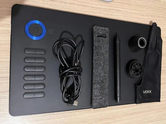 Mesa Digitalizadora VEIKK A15 Pro Completa - Estado de Nova - Foto 3