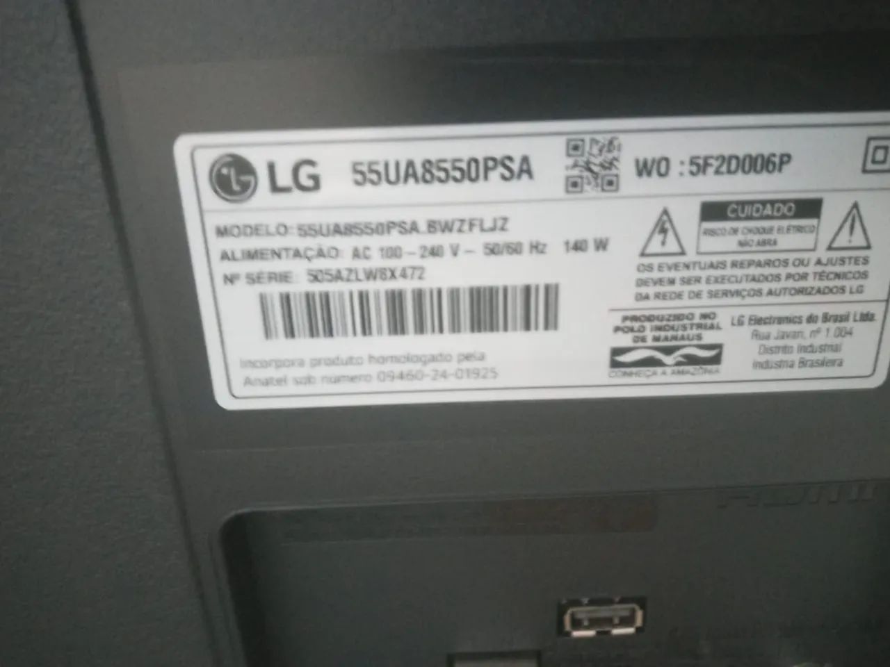 Vendo TV LG de 55 polegadas é smartv con inteligência artificial e Alexa  - Foto 2