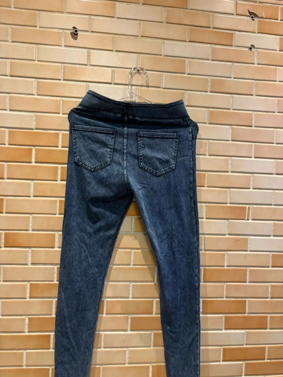 LEGGING AZUL ESTILO IMITA CALÇA JEANS - Foto 2