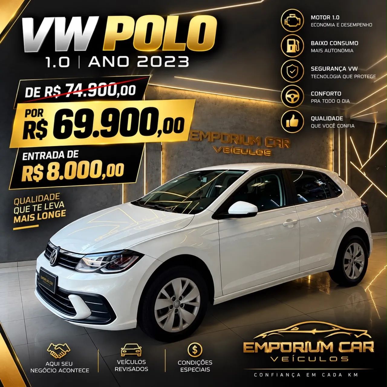 Volkswagen Polo Polo 1.0 MPI Flex 12V 5p 2023