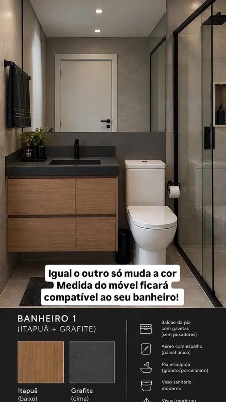 Banheiro Sob medida em MDF - Foto 2