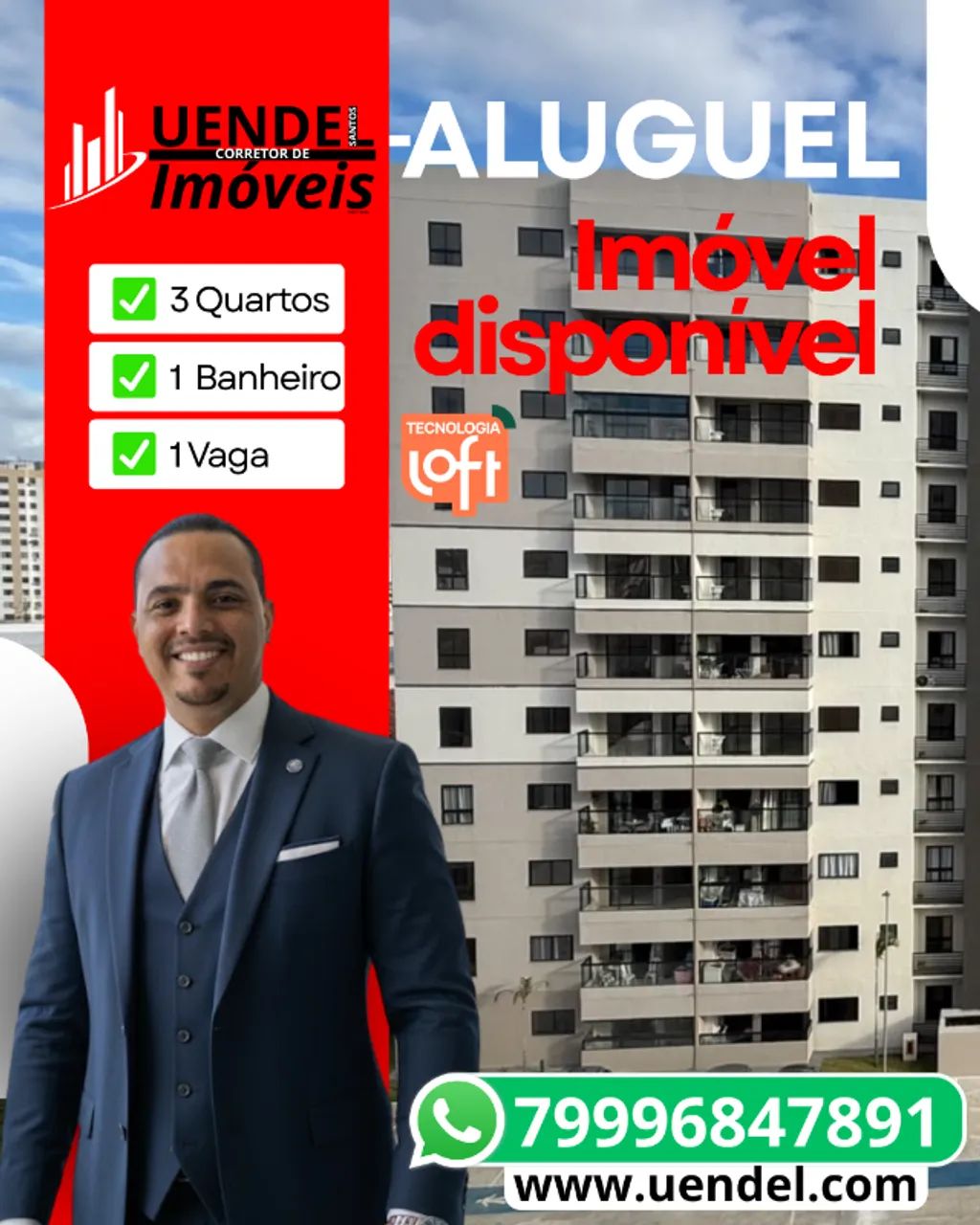 3/4 no LUZIA NUNCA HABITADO