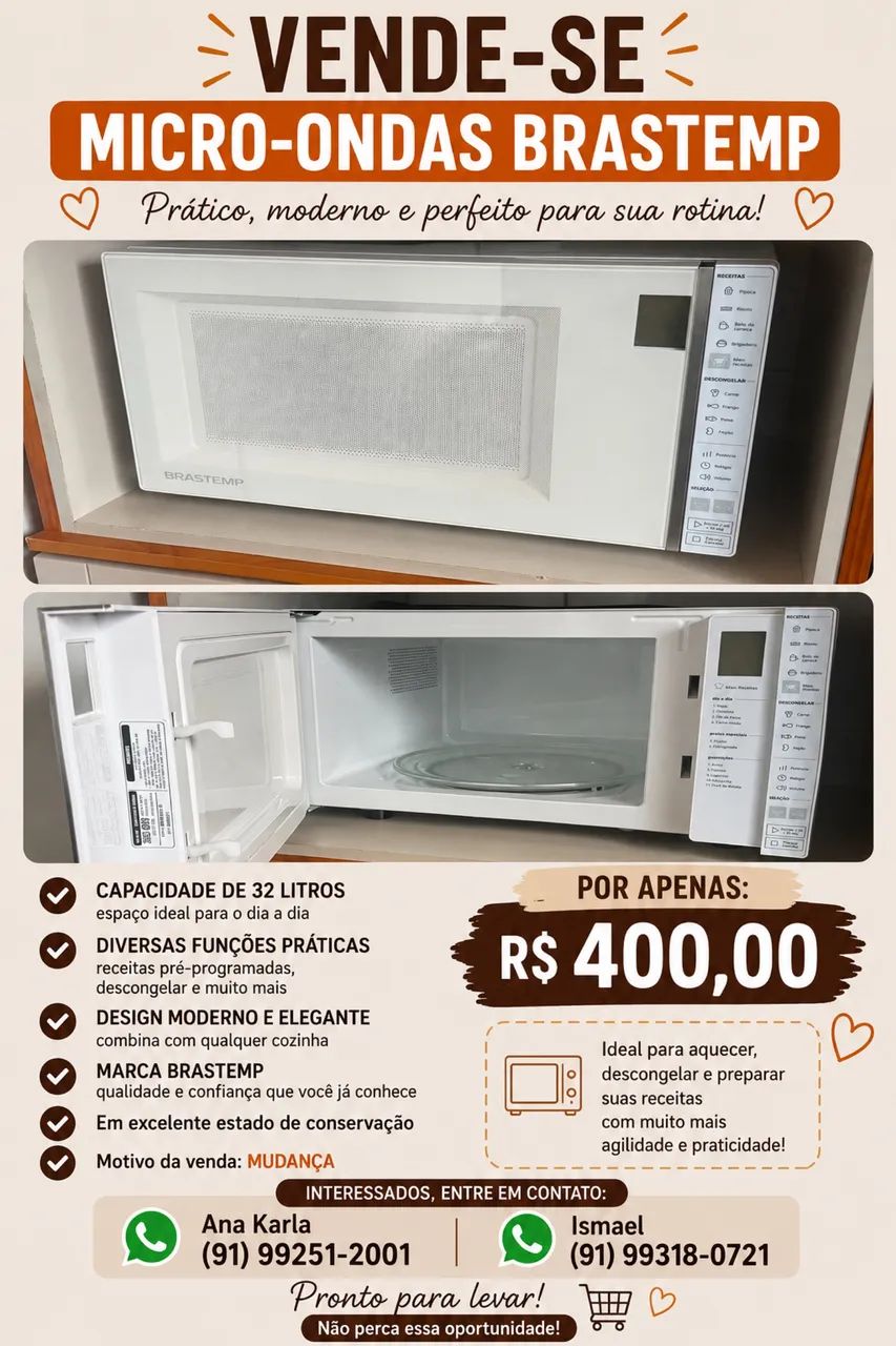 Microondas Brastemp 