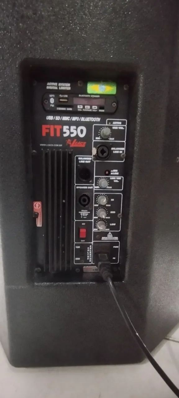 PAR DE CAIXA ATIVA E PASSIVA LEACS - 15 POLEGADAS DE 300W RMS<br>R$ 2.500,00 - Foto 3