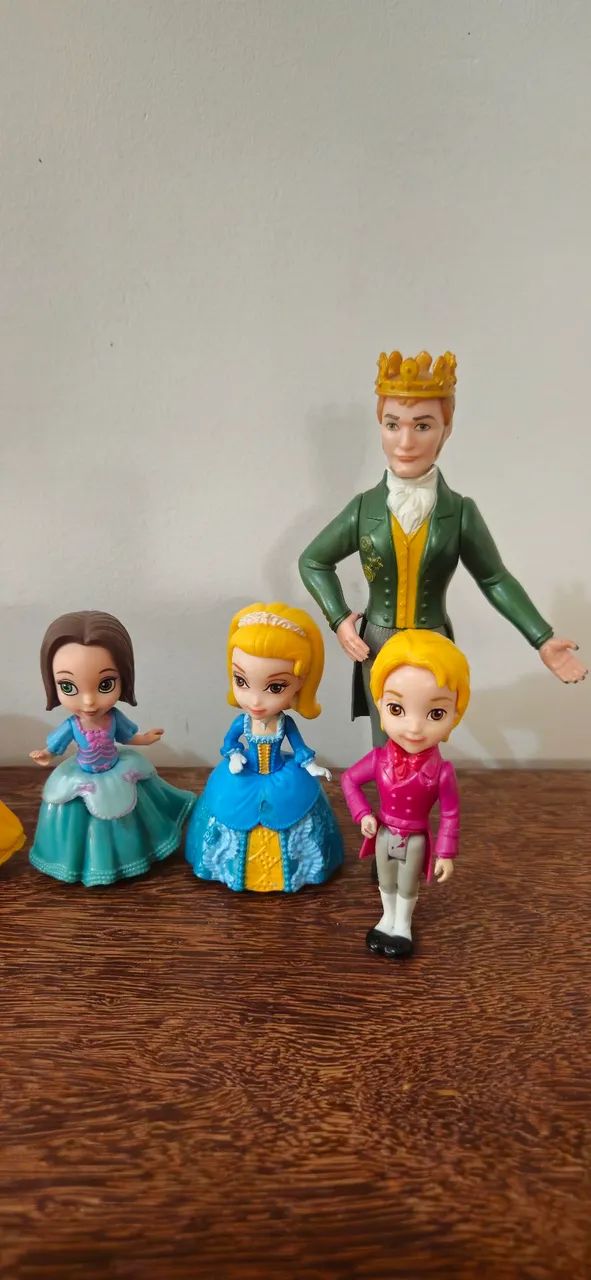 Lote 7 Mini Figuras Princesinha Sofia Disney Mattel - Foto 3