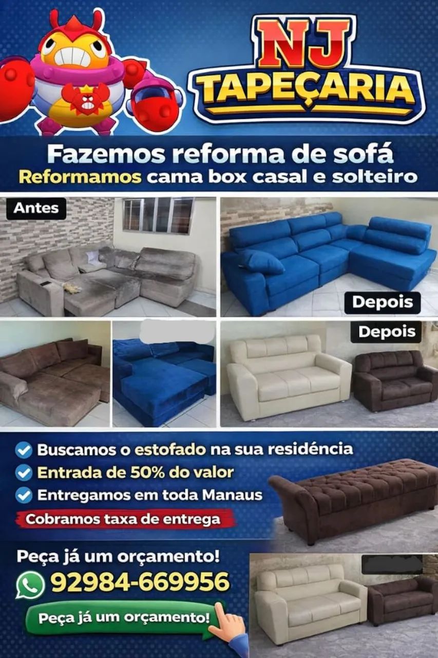 N.J TAPEÇARIA REFORMAS DE SOFÁ E CAMA