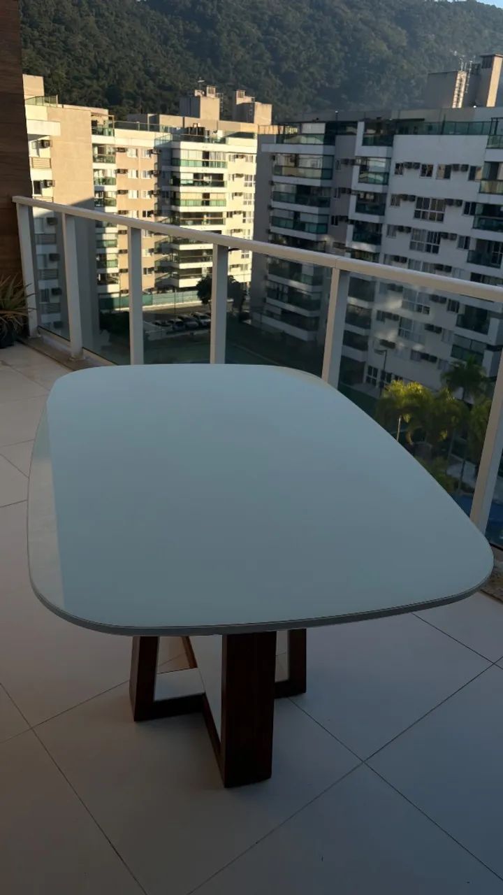 Mesa de jantar retangular linda e novinha!  - Foto 2