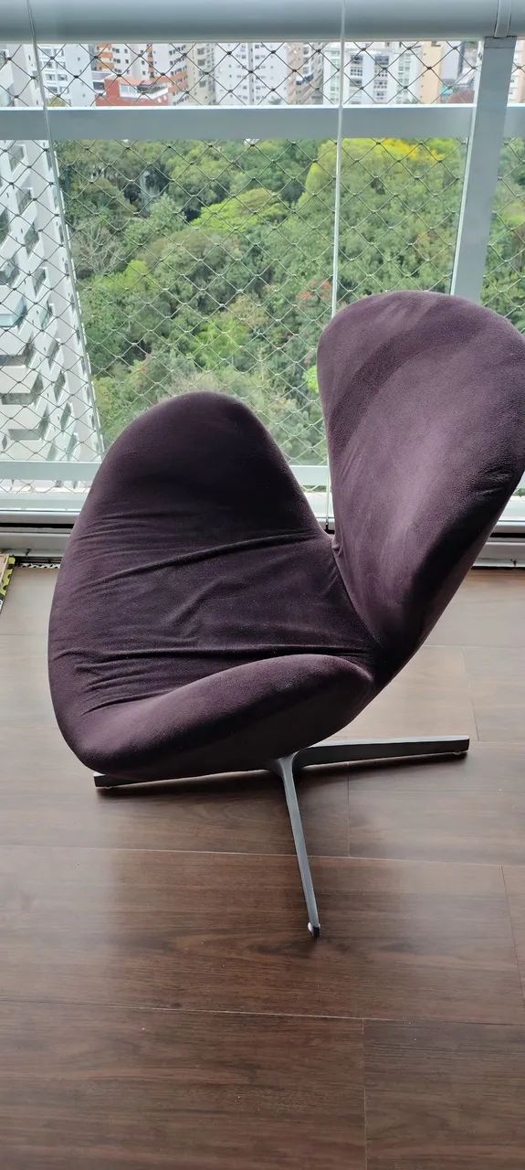 Poltrona Swan preta - Foto 4