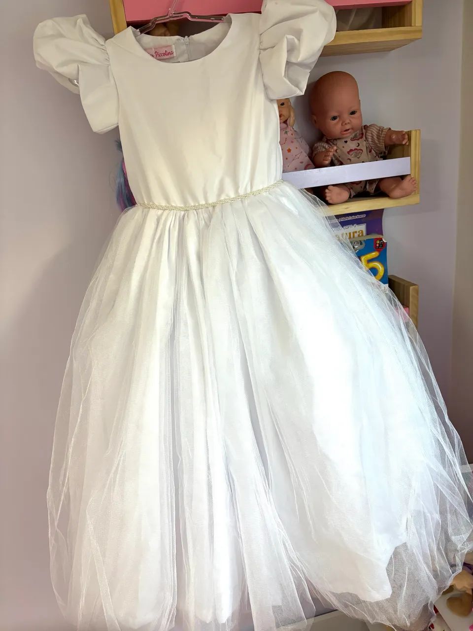 Vestido daminha branco