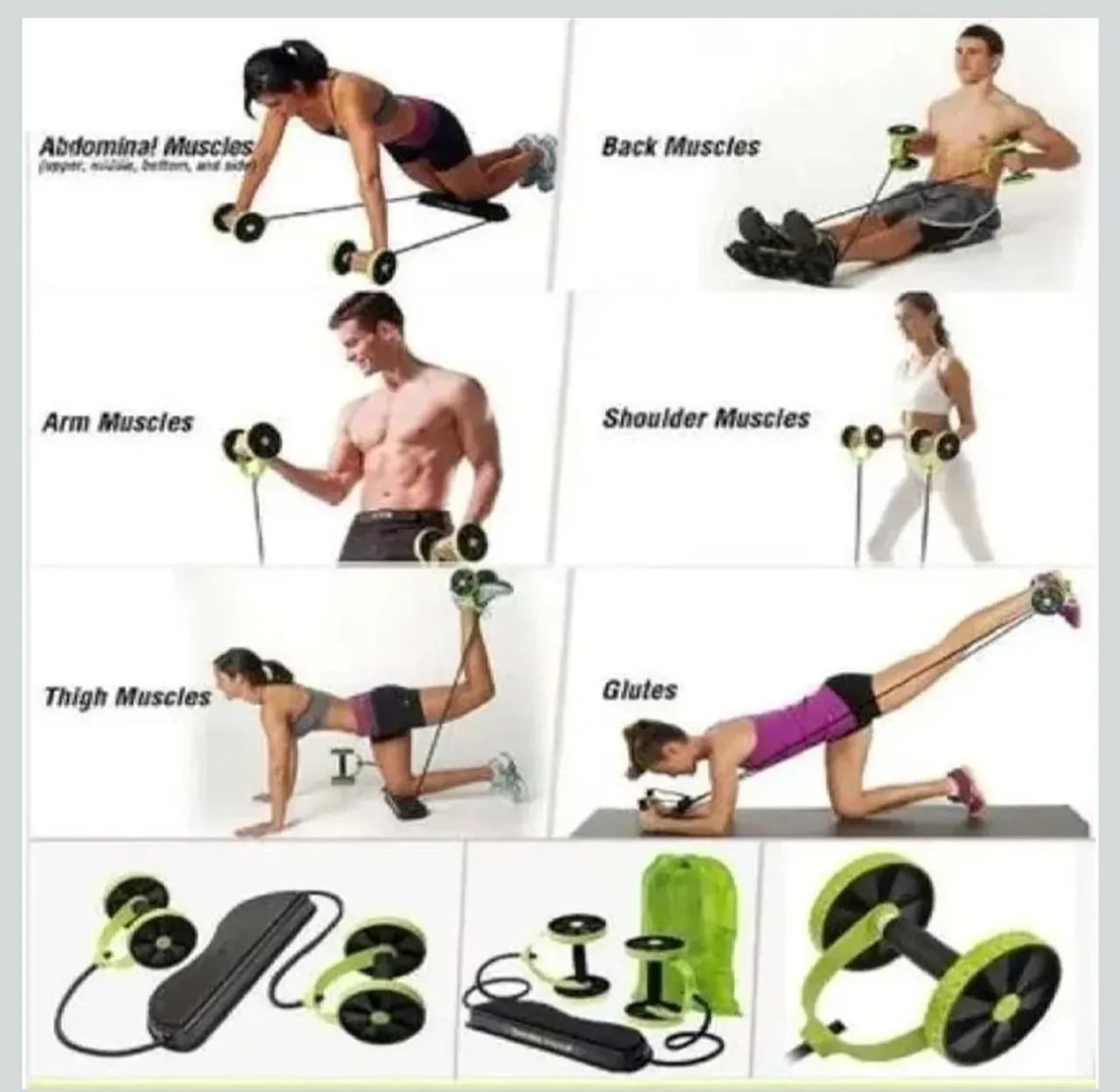 Kit de treinos + rodas abdominais - Foto 5