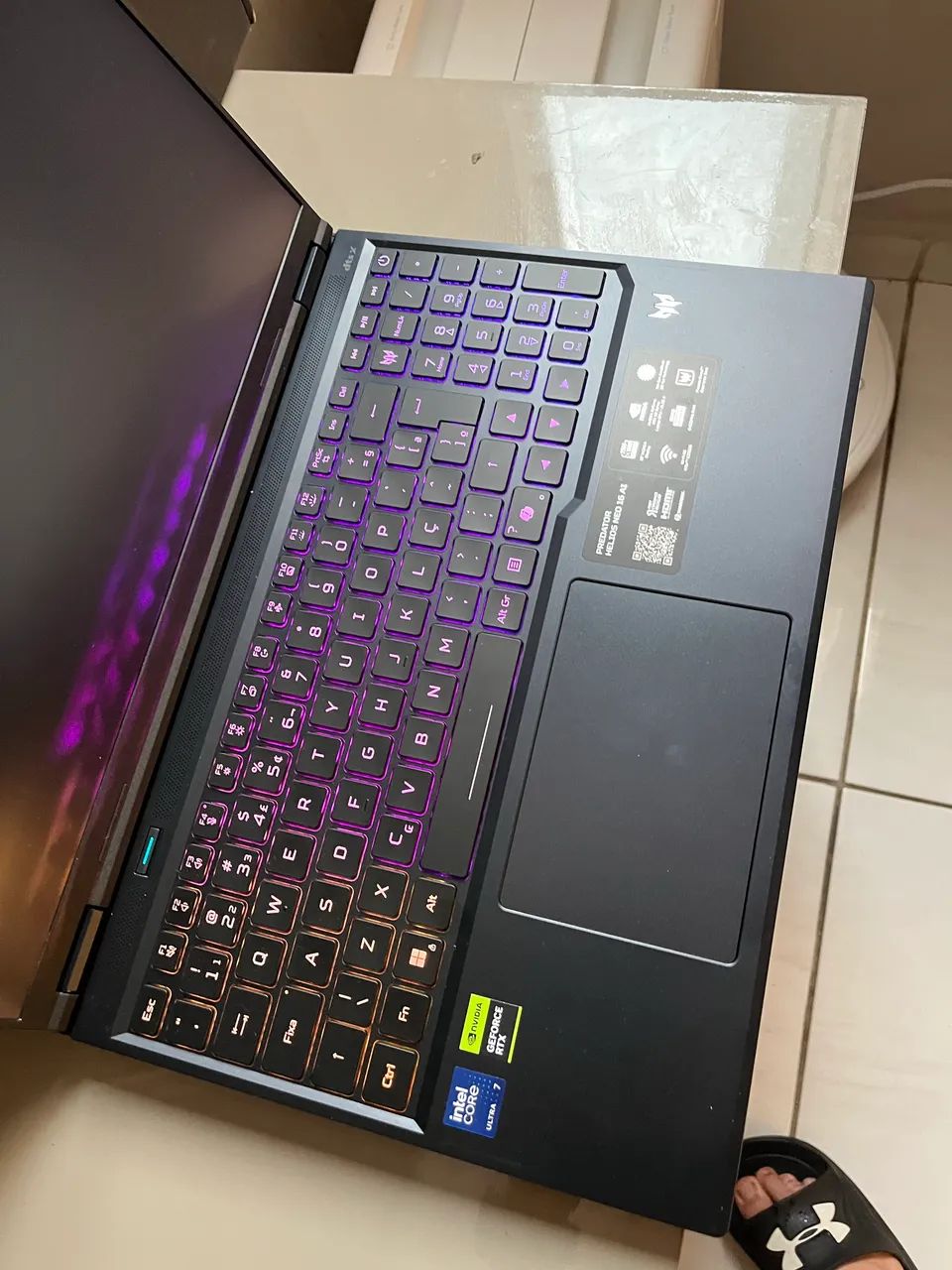Notebook Gamer Predator, Ultra 7 255Hx + RTX 5070 com NF e Garantia até Abril/2027 - Foto 4