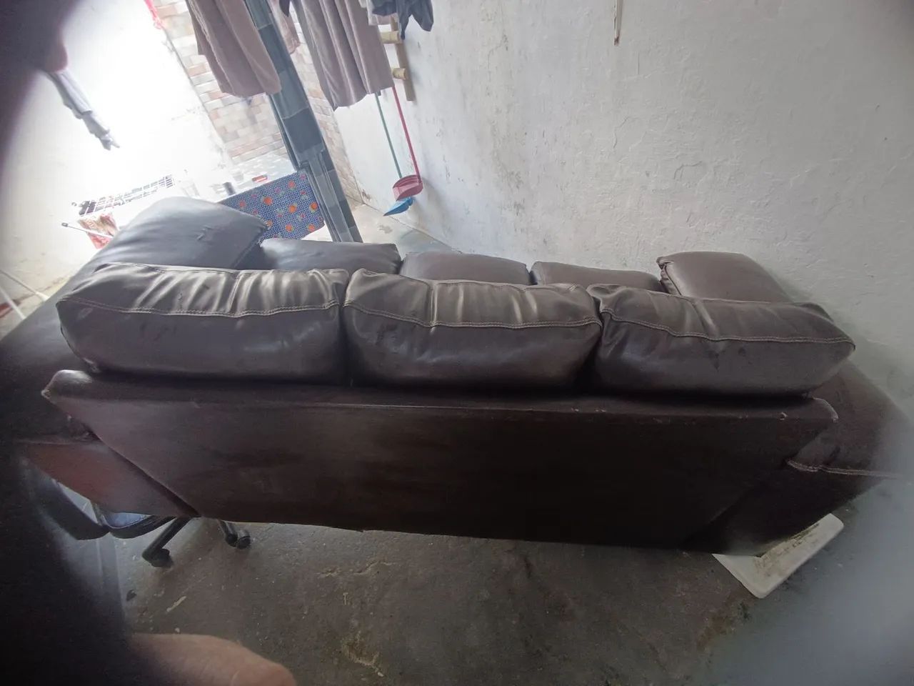 3-Seater Synthetic Leather Sofa419421009698498564