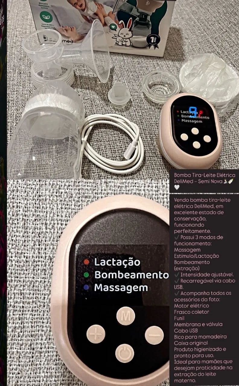 Bomba elétrica amamentação 