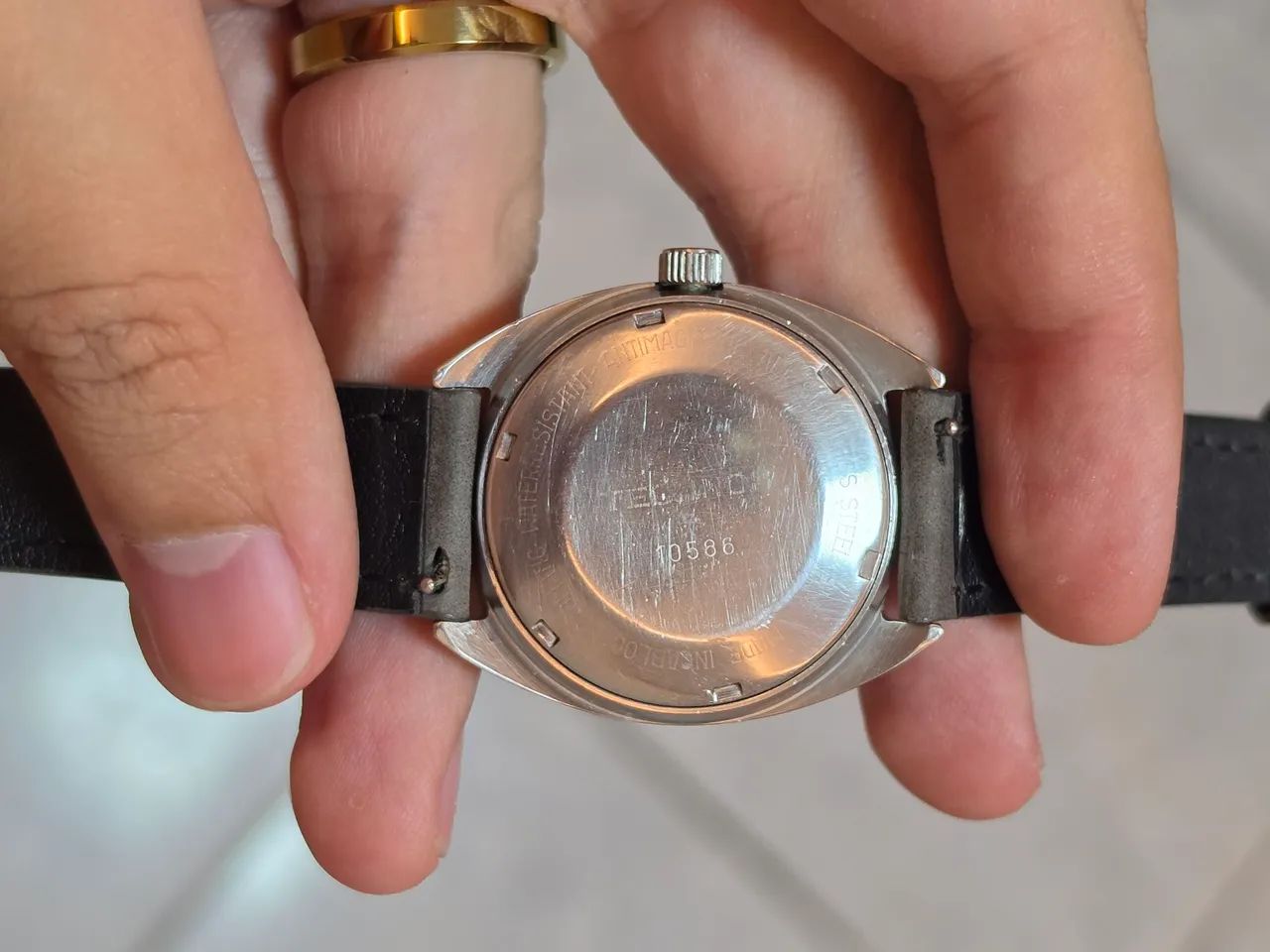 Relógio Technos Su íço Automático Incabloc Vintage - Foto 2