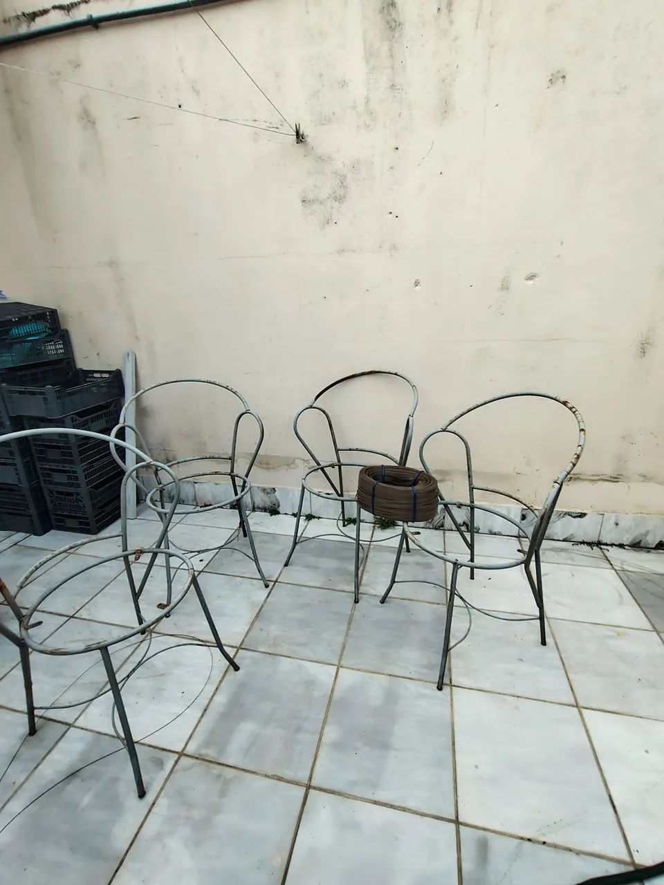 Mesa e Cadeiras de metal - Foto 4