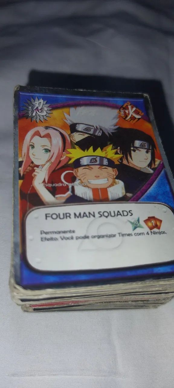 Lote 90 Mini Cards Naruto Shippuuden 