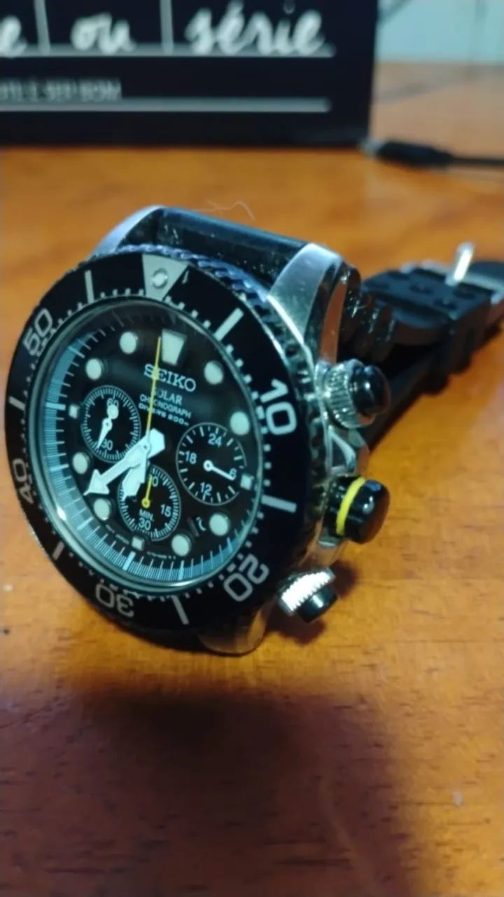 Seiko Prospex Solar Chronograph - Perfeito. Aceito proposta