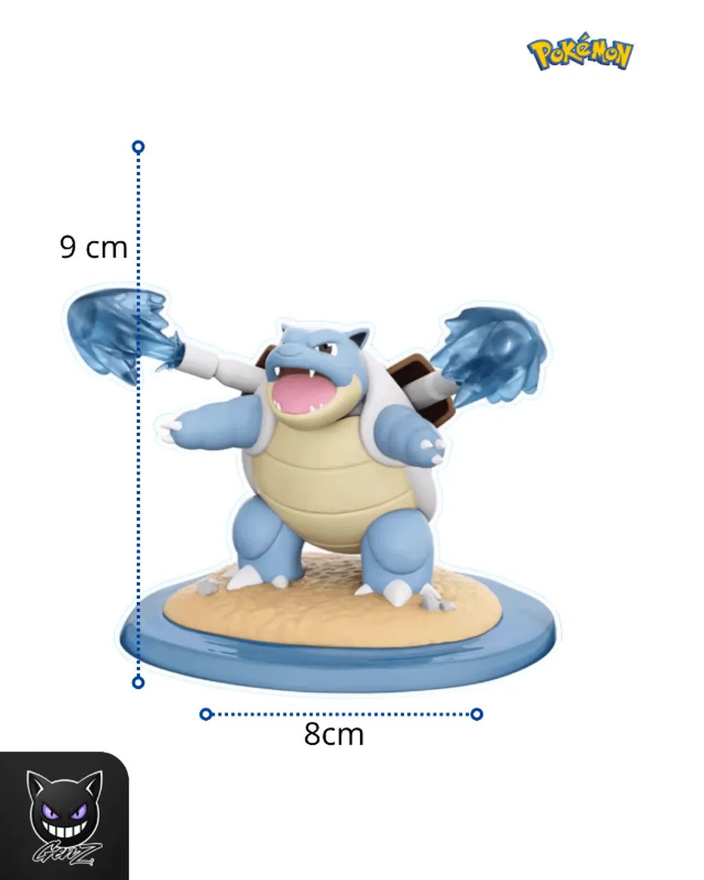 Figura Pokemon Boneco Blastoise Colecionável - Foto 4