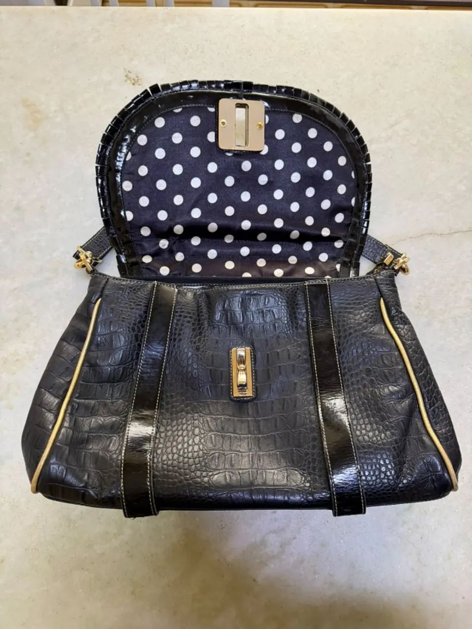 Bolsa de couro com alça Carmen Steffens - Foto 3